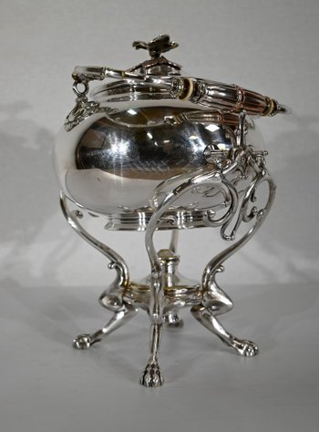 Samovar in silver plated metal, Maison Christofle - Early XXth century