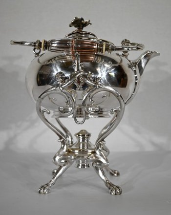 Samovar in silver plated metal, Maison Christofle - Early XXth century