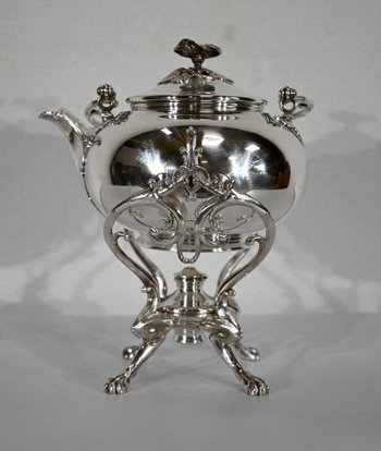 Samovar in silver plated metal, Maison Christofle - Early XXth century