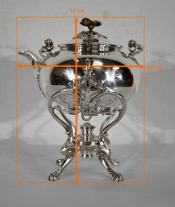 Samovar in silver plated metal, Maison Christofle - Early XXth century
