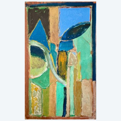 Grande nature morte abstraite année 70