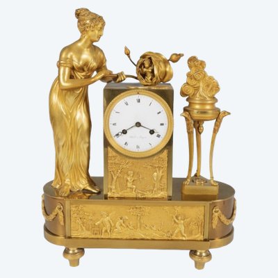 Elegante orologio da tavolo d'epoca Impero, Francia, 1825 circa