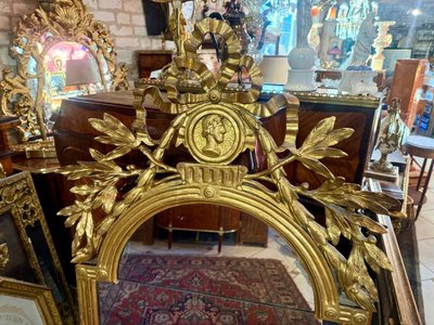 SPECCHIO IN STILE LUIGI XVI CON PRONTON