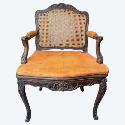 Korbsessel aus der Regency-Zeit in Naturholz