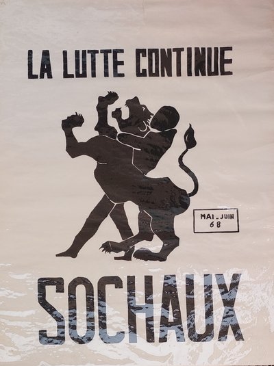 Affiches Mai 68 - Lobotomisé et Sochaux