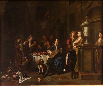 'banquet' And 'brawl', A Pair Of Works By Pieter Angillis (1685–1734)