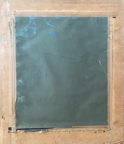 Ritratto di una donna Mangbetu. Riflessi pastello e guazzo su carta. Metà del XX secolo.