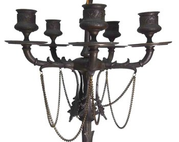 Bronze Candelabras Signed De Barbedienne Nineteenth (pair)