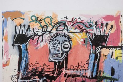 Jean-Michel Basquiat. Numbered color silkscreen print. 1990s. LS6633M84/1