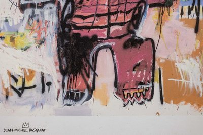 Jean-Michel Basquiat. Numbered color silkscreen print. 1990s. LS6633M84/1