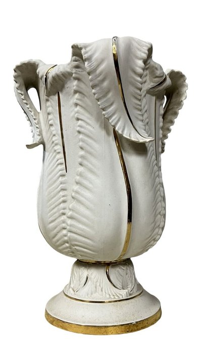 Albert Laurent Limoges: large vase entitled "The Seaweed," Art Deco period