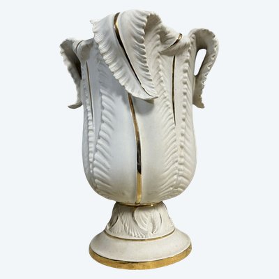 Albert Laurent Limoges: large vase entitled "The Seaweed," Art Deco period