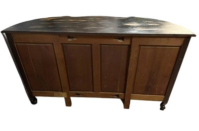 Credenza in legno laccato e mordenzato in stile Luigi XV