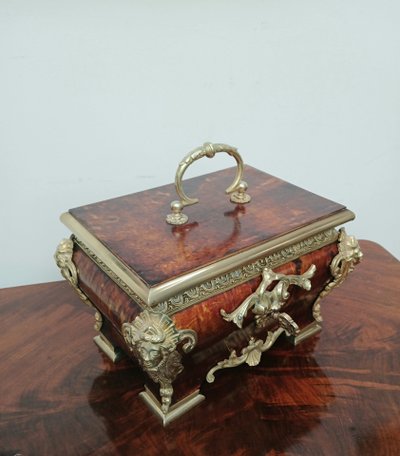 Schatulle aus Schildpatt und Bronze