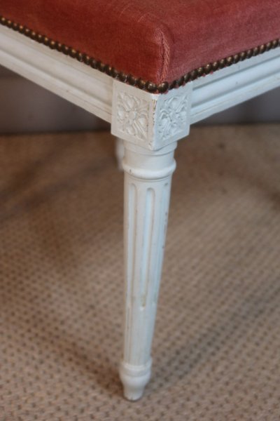 Suite of eight Louis XVI style chairs