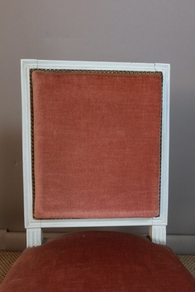 Suite of eight Louis XVI style chairs