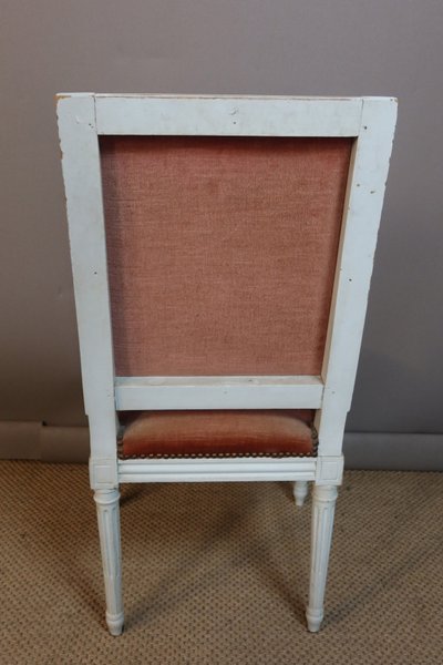 Suite of eight Louis XVI style chairs