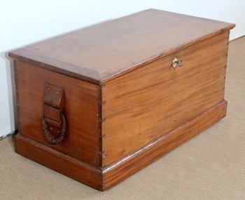 Baule da viaggio in mogano - seconda metà del XIX secolo