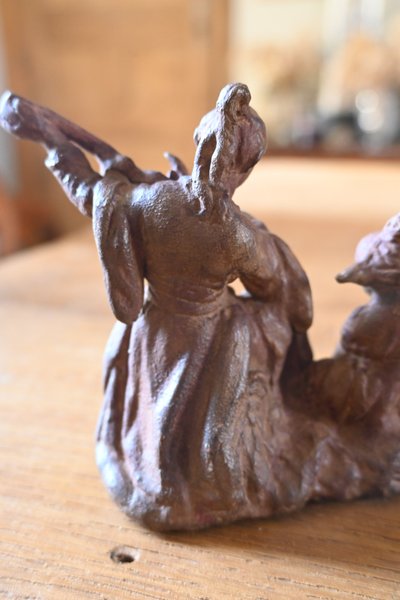 Incantevole terracotta di François Boucher, la lezione di musica