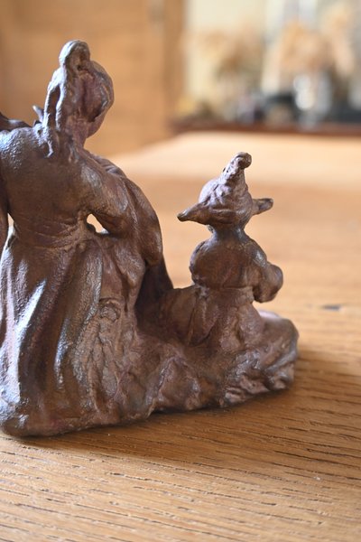 Incantevole terracotta di François Boucher, la lezione di musica