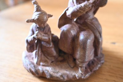 Incantevole terracotta di François Boucher, la lezione di musica