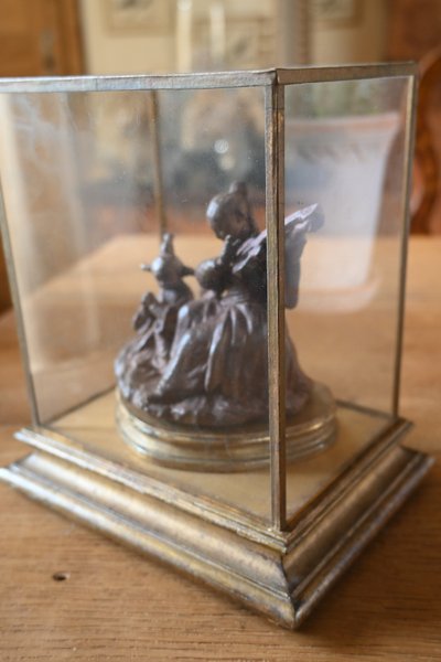 Incantevole terracotta di François Boucher, la lezione di musica