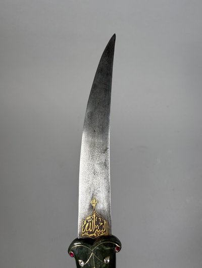 Kard Dolch aus Jade mit Pferdekopf INDIEN Mughal Dynastie (1526-1857)