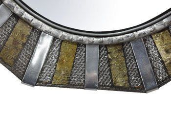 Miroir  Octogonal En Métal Années 80