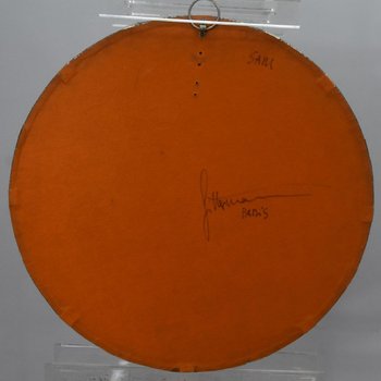 Miroir  Octogonal En Métal Années 80