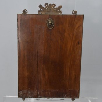 Napoleon III Brass Table Mirror 19th Century