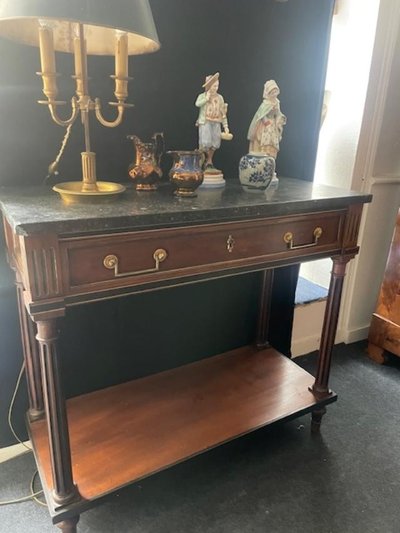 Consolle in mogano d'epoca Luigi XVI