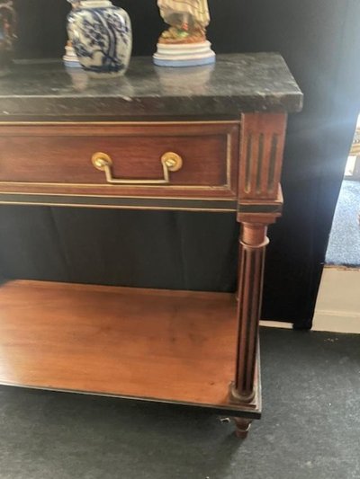 Consolle in mogano d'epoca Luigi XVI