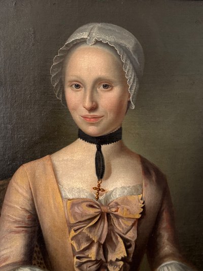 Large Pair of 18th century portraits 1750-1770