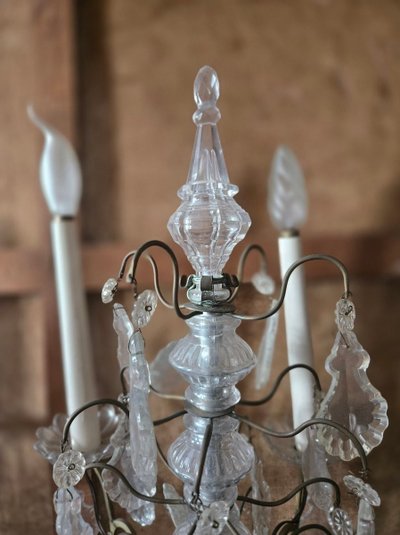 Paire de Girandoles en bronze et cristal – Époque XIXᵉ siècle