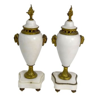 Gilded Bronze And Marble Portico Trim 1900
