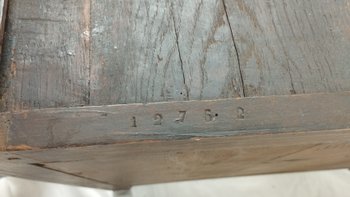 Commode marquetée époque Transition