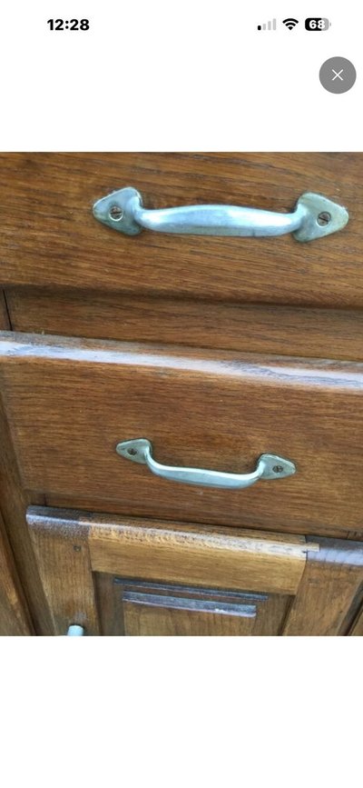 Mado Sideboard aus massiver Eiche – französischer Haushaltsstil der 1950er Jahre