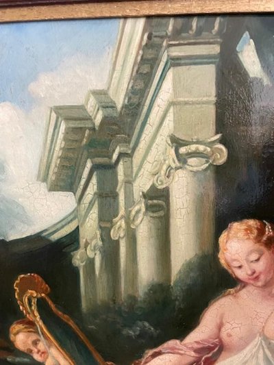 Scuola francese del XIX secolo "Renaud et Armide" di François Boucher