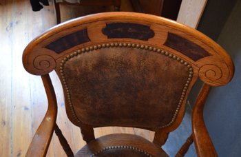 Fauteuil de bureau américain vers 1895