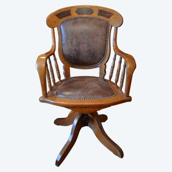 Fauteuil de bureau américain vers 1895