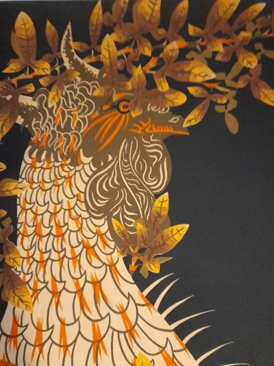 Le Coq" Canvas Print after Lurçat