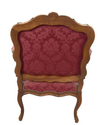 Salon En Noyer De Style Lxv , Fauteuils à La Reine