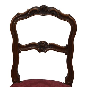 Salon En Noyer De Style Lxv , Fauteuils à La Reine