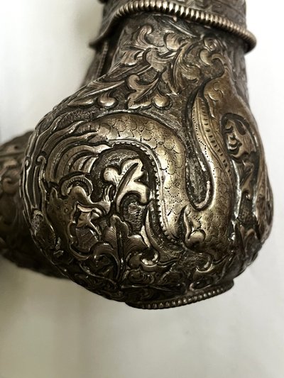 Kangling, or Tibetan bone and silver flute, 19th century