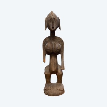 STATUETTE in the style of MOTHERHOOD appearing Ba Fâro Culture Bambara, Mali First half of the 20th century