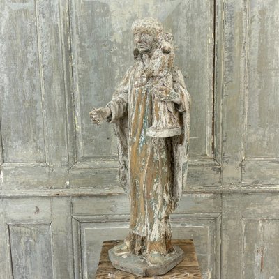 Saint Hyacinthe in carved wood 17th century