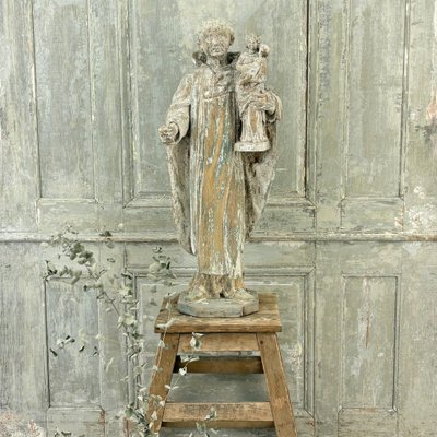 Saint Hyacinthe in carved wood 17th century