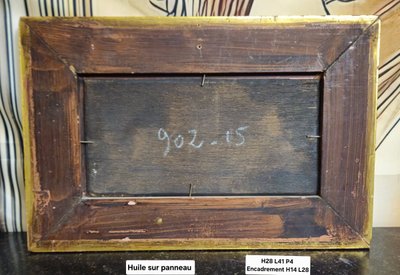 Charles Ledaic - Animated landscape - Oil on panel -