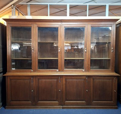 Libreria da negozio molto grande in rovere - fine XIX secolo, Napoleone III