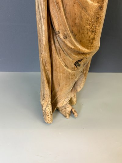 Vergine con Bambino scolpita nel legno, fine XVIII secolo